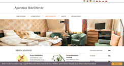 Desktop Screenshot of apartmanhotelsarvar.hu